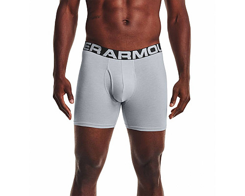 Чоловічі боксерки  Under Armour Charged Cotton - 3 пари: чорні/сірі/темно-сірі/М