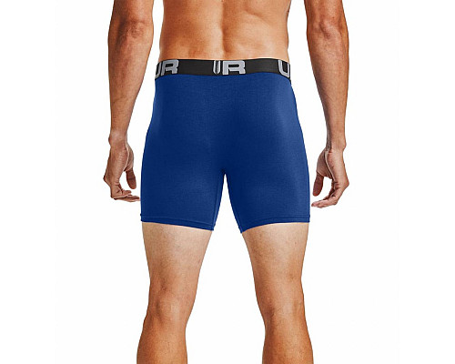 Чоловічі боксерки  Under  Armour Charged Cotton - 3 пари: темно-сині/сірі/яскраво сині/М