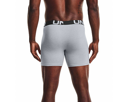 Чоловічі боксерки  Under  Armour Charged Cotton - 3 пари: темно-сині/сірі/яскраво сині/XXL