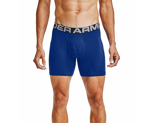 Чоловічі боксерки  Under  Armour Charged Cotton - 3 пари: темно-сині/сірі/яскраво сині/XXL