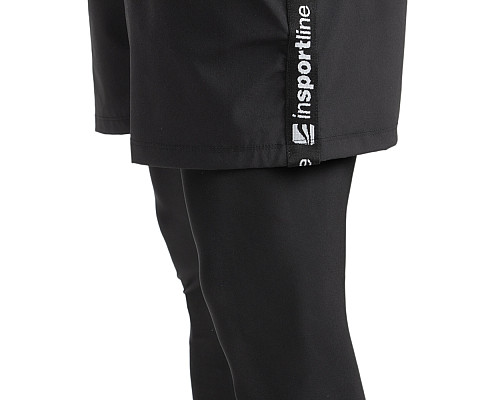 Чоловічі легінси + шорти 2-в-1 inSPORTline Closefit - М - чорні
