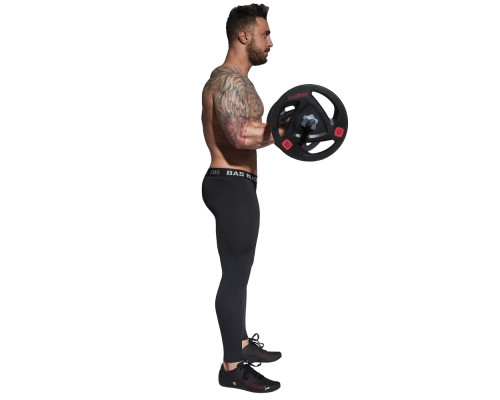 Чоловічі спортивні легінси BAS BLACK Evergym - розмір L / чорний