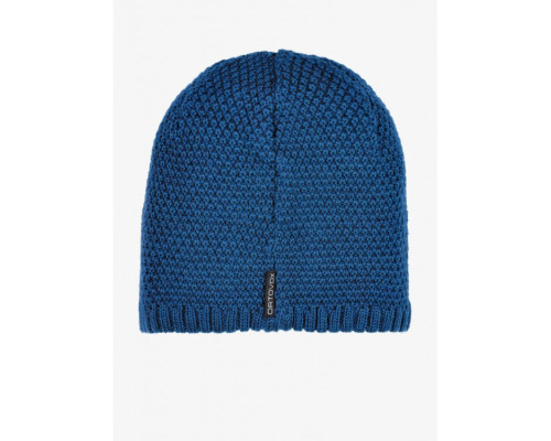 Шапка ч Ortovox ROCK'N'WOOL BEANIE M petrol blue - M - синій