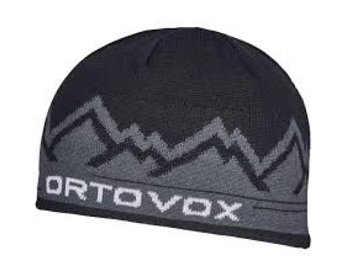 Шапка Ortovox PEAK BEANIE black raven - чорний