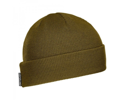 Шапка Ortovox NICHOLSON RIB BEANIE green moss - оливковий