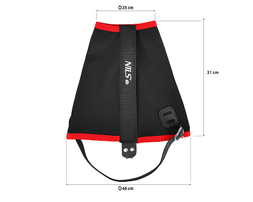 Гамаші туристичні NILS CAMP NC17113, чорно-червоні