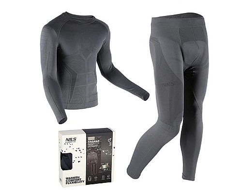 Комплект чоловічої термобілизни 2XL/3XL NILS RAGNAR BTZ0060 сірий