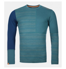 Термофутболка ч Ortovox 185 ROCK'N'WOOL LONG SLEEVE M pacific green - M - бірюзовий