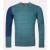 Термофутболка ч Ortovox 185 ROCK'N'WOOL LONG SLEEVE M pacific green - M - бірюзовий