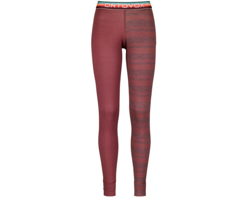 Термоштани ж Ortovox 185 ROCK'N'WOOL LONG PANTS W mountain rose - XS - бордові