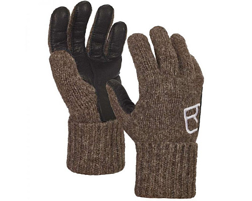 Рукавиці Ortovox CLASSIC WOOL GLOVE LEATHER black sheep - XS - коричневі