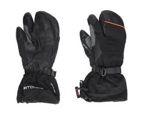 Рукавиці ч Ortovox MERINO FREERIDE 3 FINGER GLOVE M black raven - S - чорний