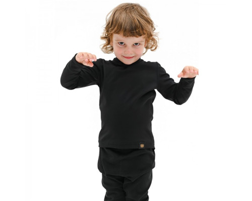 Термофутболка д Turbat Yeti Top Kids anthracite black - 128 - чорний