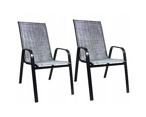 Комплект садових стільців Chomik GARDEN LINE CORTINA сірий