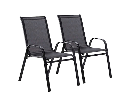 Комплект садових стільців Chomik GARDEN LINE CORTINA чорний