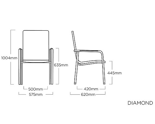 Стілець садовий KETTLER DIAMOND (0103906-0000)