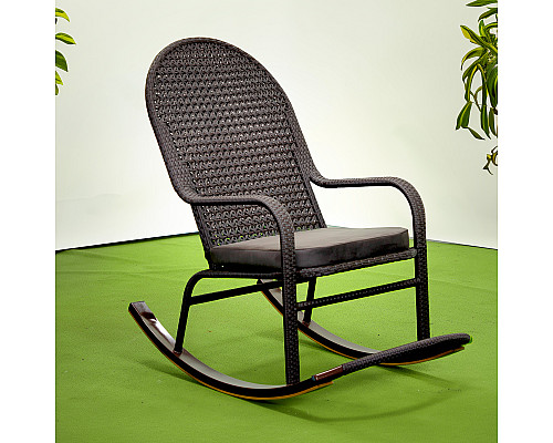 Крісло‑гойдалка Greengard Relax relax-101, коричневе