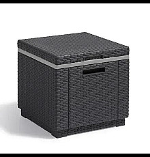 Стіл-холодильник Keter Ice Cube 42 х 42 см, сірий