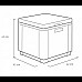 Стіл-холодильник Keter Ice Cube 42 х 42 см, сірий
