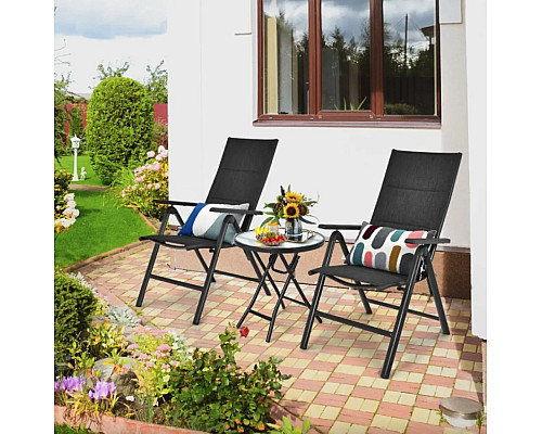 Стіл садовий Costway Sigma 46x47 см, чорний Стіл садовий Costway Sigma 46x47 см, чорний
