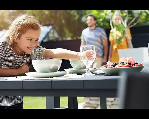 Стіл садовий Keter Julie 147 х 90 см, графіт