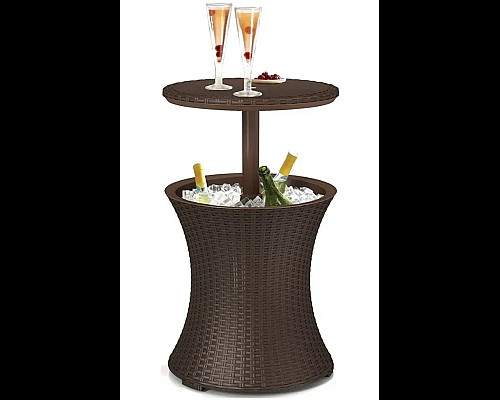 Стіл-холодильник Keter Cool Bar Rattan, коричневий
