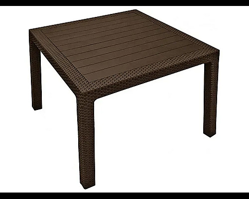 Стіл садовий Keter Melody Quartet 95 x 95 см, коричневий