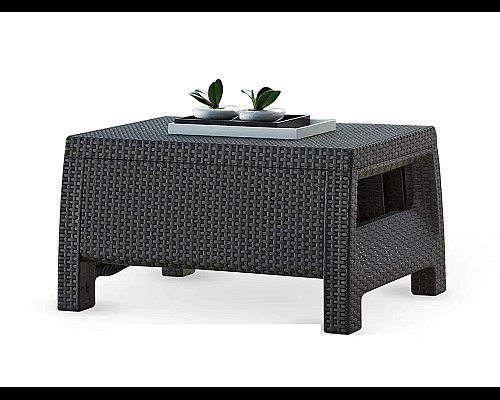 Стіл садовий Keter Corfu II 77 x 57 см, графіт