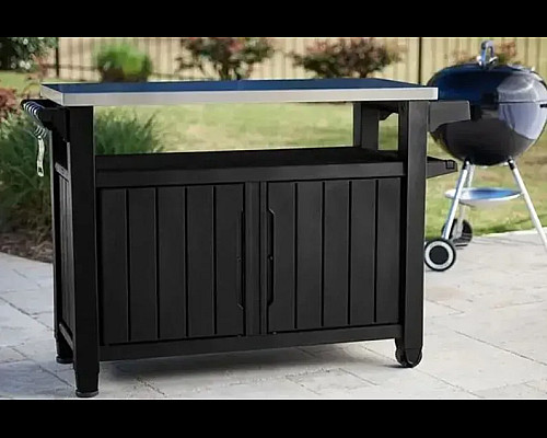Стіл для  барбекю Keter Unity XL 207 л, графіт