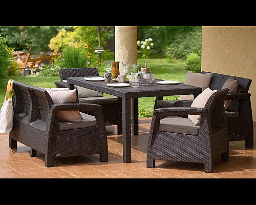Стіл садовий Keter Melody 160 х 94 см, коричневий
