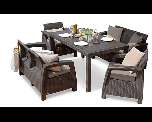 Стіл садовий Keter Melody 160 х 94 см, коричневий
