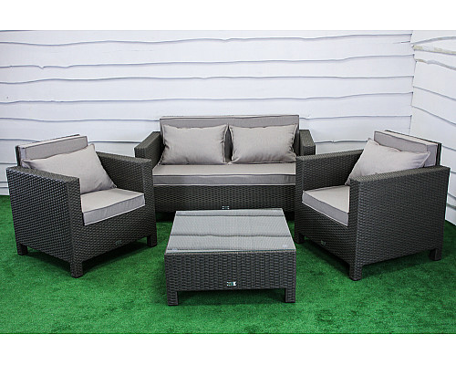 Стіл садовий Greengard Класик Ст-4.80.80, сіро-коричневий