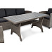 Комплект садових меблів Di Volio Genova Сірий/Графітовий