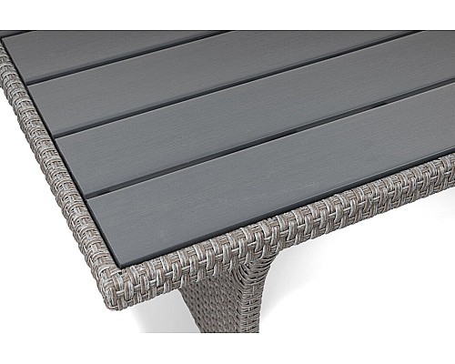 Комплект садових меблів Di Volio Genova Сірий/Графітовий