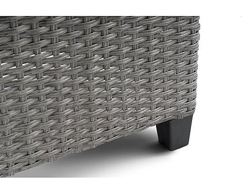 Комплект садових меблів Di Volio Genova Сірий/Графітовий