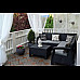 Комплект меблів Keter Corfu Relax 5-місний з подушками, графіт