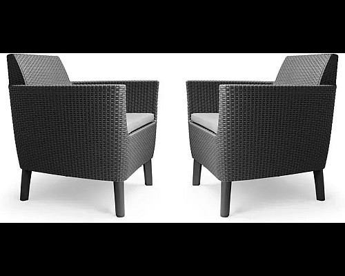 Комплект крісел Keter Salemo WS DUO, графіт