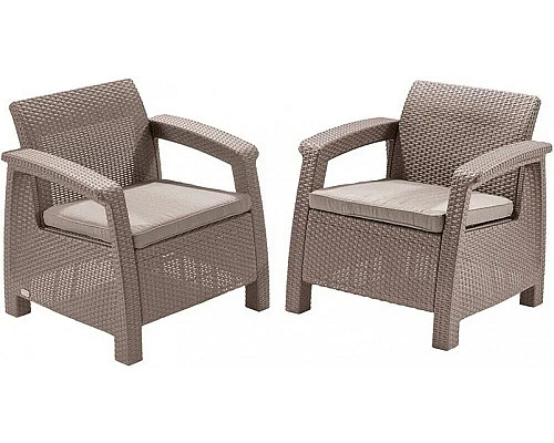 Комплект крісел Keter Corfu II Duo, бежевий