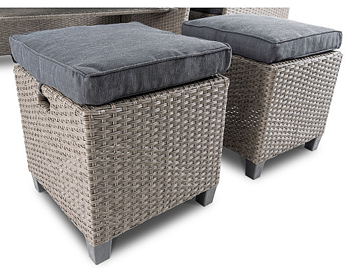 Комплект садових меблів Di Volio Livorno 10-місний, сірий