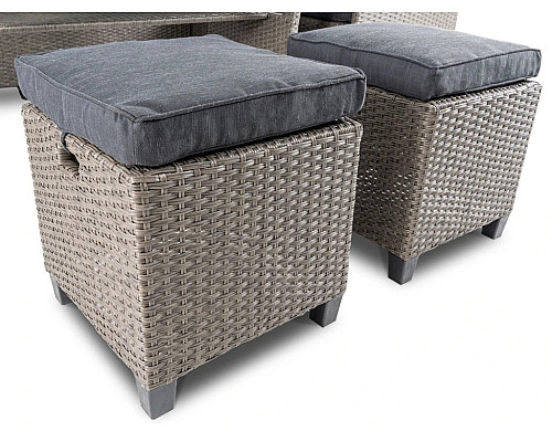 Комплект садових меблів Di Volio Livorno 10-місний, сірий