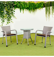Комплект садових меблів Greengard Терра Рт-20191-3, сірий