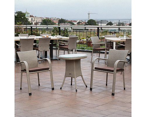 Комплект садових меблів Greengard Терра Рт-20191-3, сірий