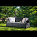 Диван садовий Keter Corfu II Max Love 3-місний, графіт