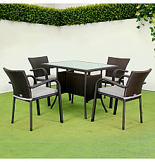 Комплект садових меблів Greengard Комфорт 120 Рт-20120, коричневий