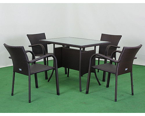 Комплект садових меблів Greengard Комфорт 120 Рт-20120, коричневий