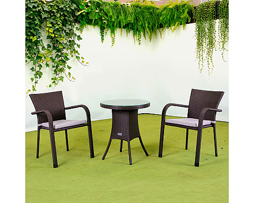 Комплект садових меблів Greengard Терра Рт-20191, коричневий