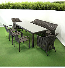 Комплект садових меблів Greengard Гармонія Рт-20197, коричневий