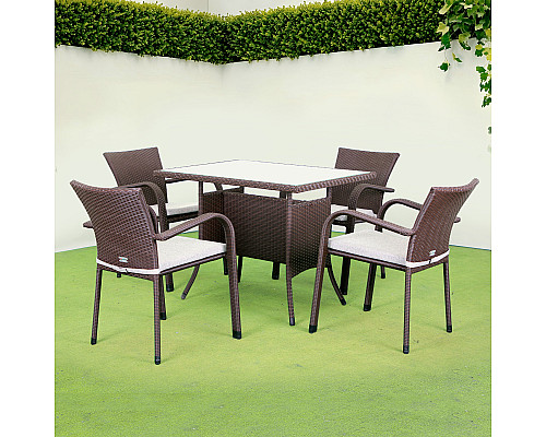 Комплект садових меблів Greengard Комфорт 120 Рт-20120-6, коричневий