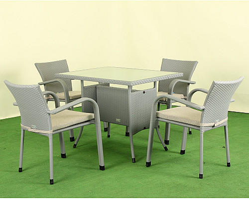 Комплект садових меблів Greengard Комфорт 120 Рт-20120-3, сірий