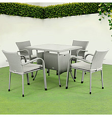 Комплект садових меблів Greengard Комфорт 120 Рт-20120-3, сірий